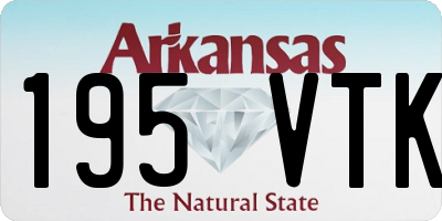 AR license plate 195VTK