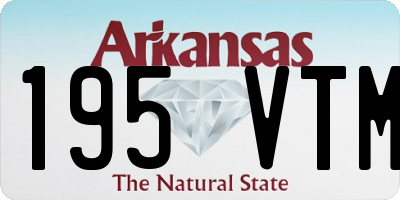 AR license plate 195VTM