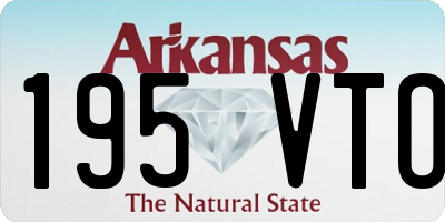 AR license plate 195VTO