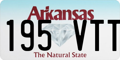 AR license plate 195VTT