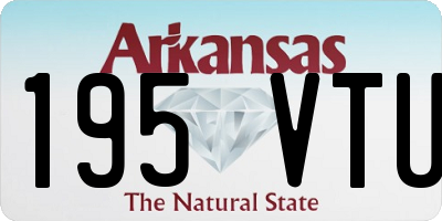 AR license plate 195VTU