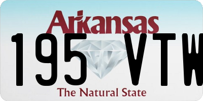 AR license plate 195VTW