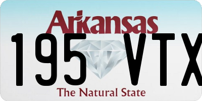 AR license plate 195VTX