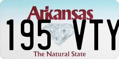 AR license plate 195VTY