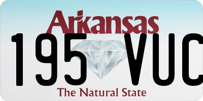 AR license plate 195VUC