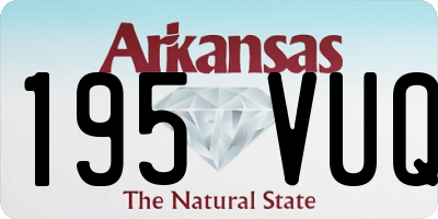 AR license plate 195VUQ