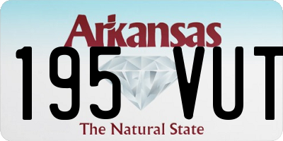 AR license plate 195VUT