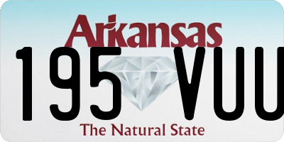 AR license plate 195VUU