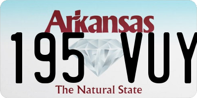 AR license plate 195VUY
