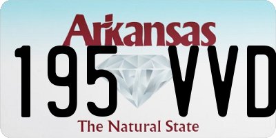 AR license plate 195VVD