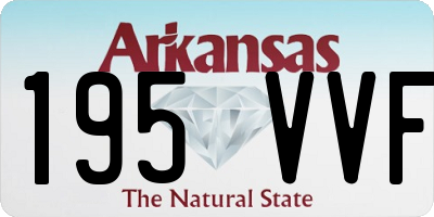 AR license plate 195VVF