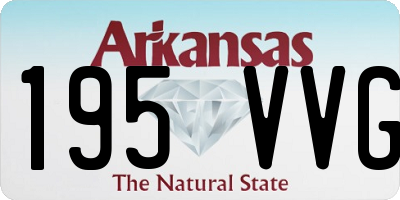 AR license plate 195VVG