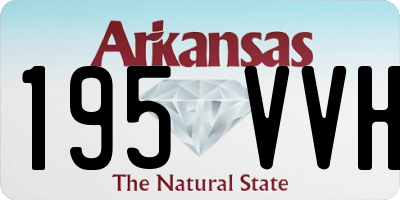 AR license plate 195VVH