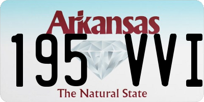 AR license plate 195VVI