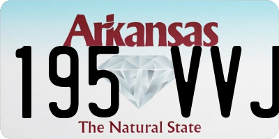 AR license plate 195VVJ