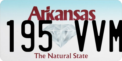 AR license plate 195VVM