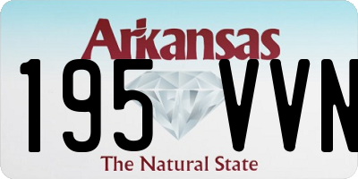 AR license plate 195VVN