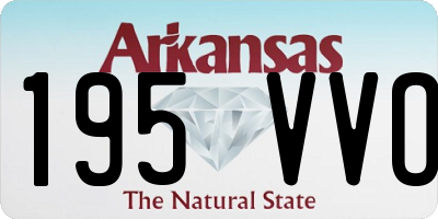 AR license plate 195VVO