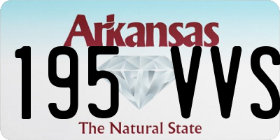 AR license plate 195VVS