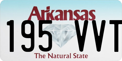 AR license plate 195VVT