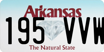 AR license plate 195VVW