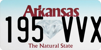 AR license plate 195VVX