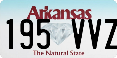 AR license plate 195VVZ