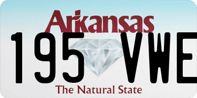 AR license plate 195VWE