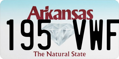 AR license plate 195VWF