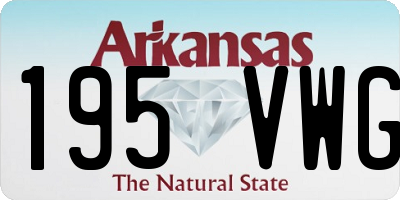 AR license plate 195VWG