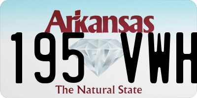 AR license plate 195VWH