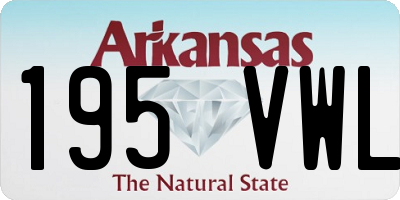 AR license plate 195VWL