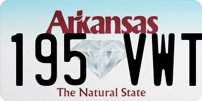 AR license plate 195VWT