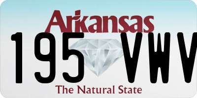 AR license plate 195VWV