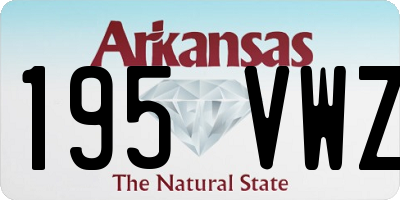 AR license plate 195VWZ