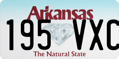 AR license plate 195VXC