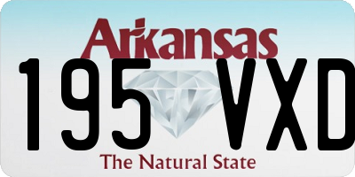 AR license plate 195VXD