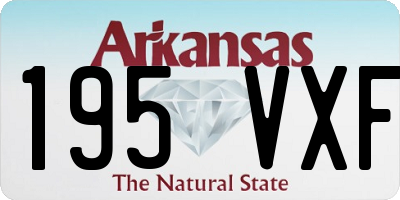 AR license plate 195VXF