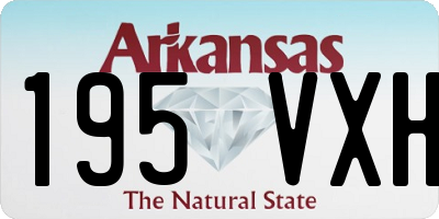 AR license plate 195VXH