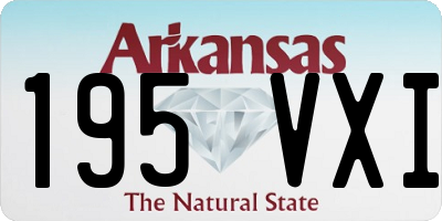 AR license plate 195VXI