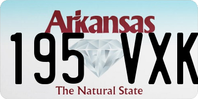 AR license plate 195VXK