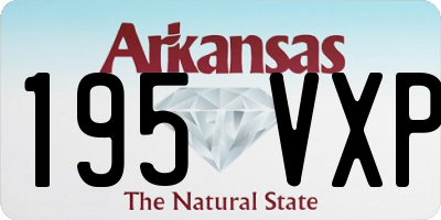 AR license plate 195VXP