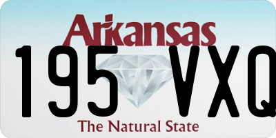 AR license plate 195VXQ