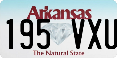 AR license plate 195VXU