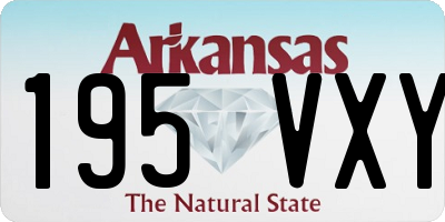 AR license plate 195VXY