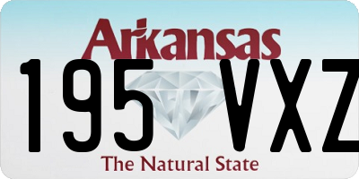 AR license plate 195VXZ