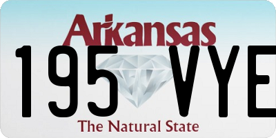AR license plate 195VYE