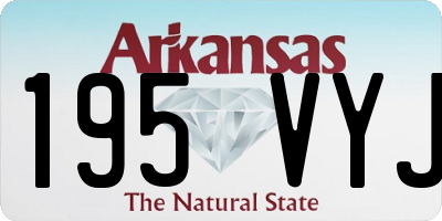 AR license plate 195VYJ