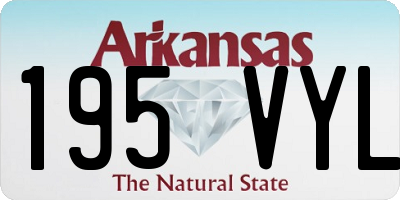 AR license plate 195VYL