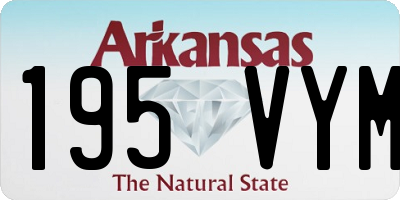 AR license plate 195VYM